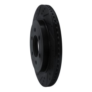 Ford F-150 Brake Rotor (1) - Rear Left - R1 Concepts - Drilled & Slotted - Black - `18-`21